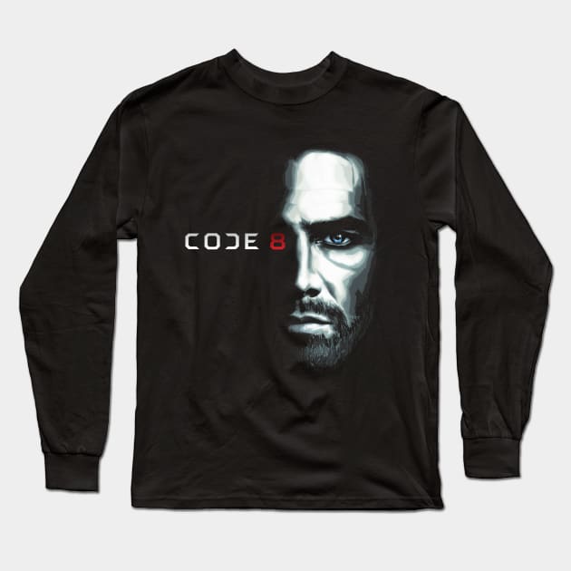 CODE 8 - In The Shadows Long Sleeve T-Shirt by artofbriancroll